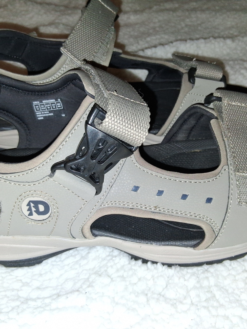 Men's Gray Dunham Sandals - Comfort Straps
